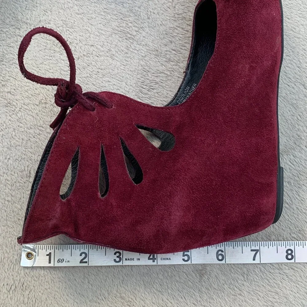 Jeffrey Campbell Pavilion Genuine Suede Hidden Wedges Sz8